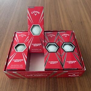 Callaway NEW Chrome Soft Gall Balls-4 sleeves (12 balls)